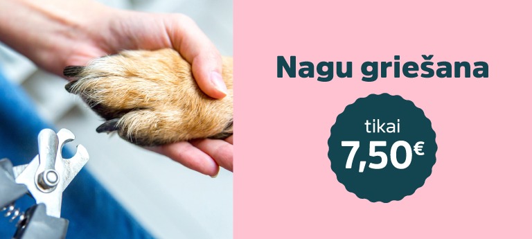 nagu apgriešana suņiem un kaķiem PetCity veikalā